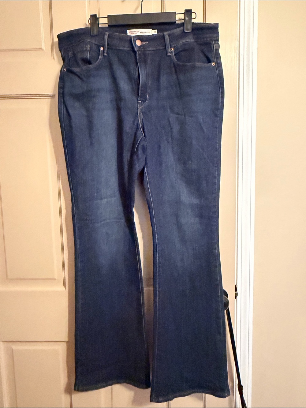 Levi's Dark Indigo Mid Rise Bootcut Jeans